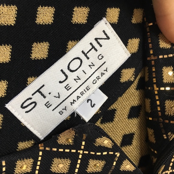 St. John Evening Sequin Embellished Blazer - Picture 7 of 8